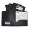 C-Line Poly Portfolio Folders, Letter, 2-Pocket, Black, Pack of 25